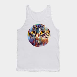 Fuzzy floppy cat Tank Top